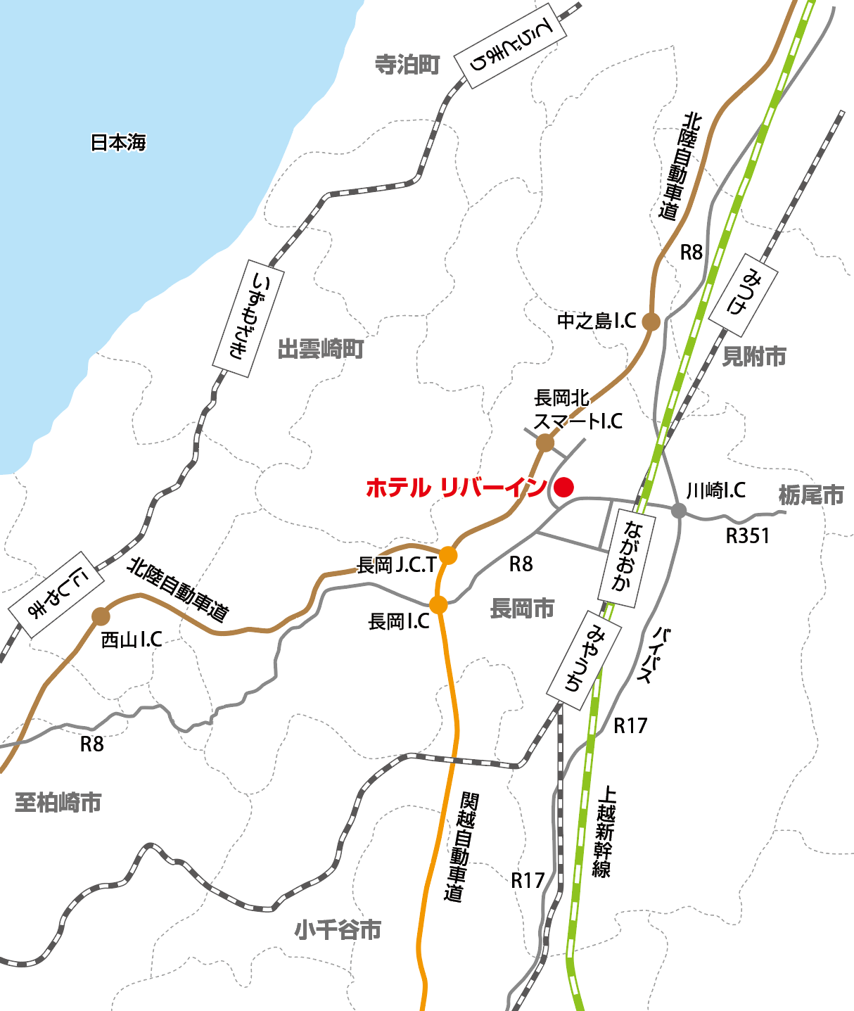 長岡周辺広域マップ